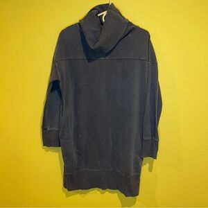 Silence + Noise Washed Black Sweater Dress Small